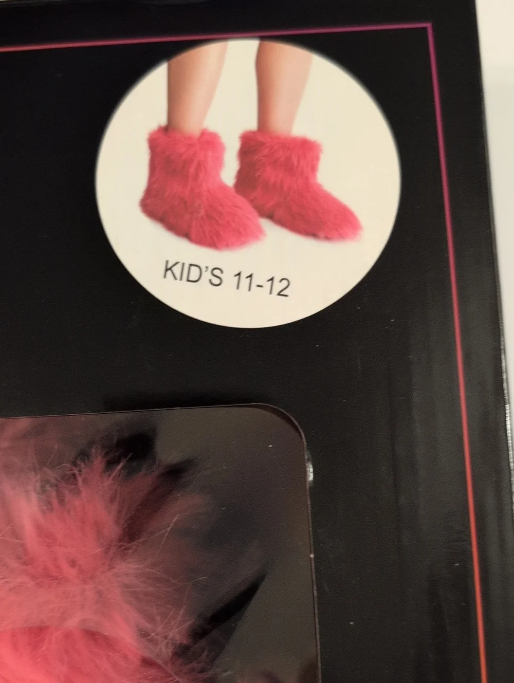 Madden Girls Plush Fuzzy Slip-On Boots Coral Pink Sz 11-12